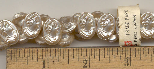 Vintage Pearlized Glass Buttons  1 gross for 