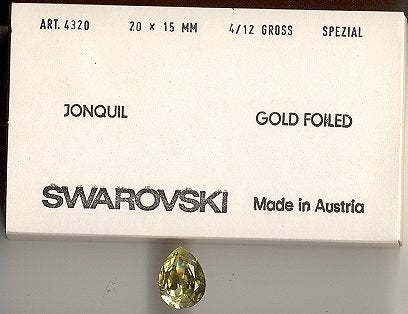 Swarovski ART #4320 Pearshapes  20 x 15mm Gemstone Colors  2 dozen for