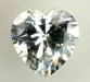 Cubic Zirconia Hearts  White  50 pieces for