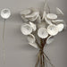 Vintage Flower-Style Glass Stone on Wire - White  1 gross for