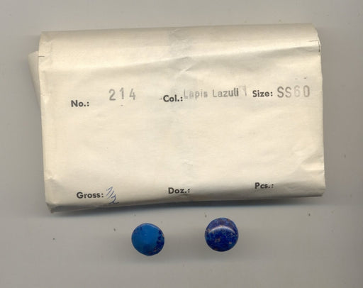 Chaton 60ss (14mm) Lapis Lazuli  1/2 gross for