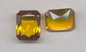 Octagon 25 x 20mm Topaz (Unfoiled)  10 pieces for