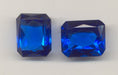 Octagon 25 x 20mm Sapphire (Unfoiled)  10 pieces for