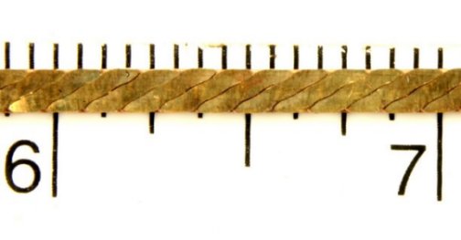Brass Diamond-Cut Serpentine Chain  1 spool (164 feet) for