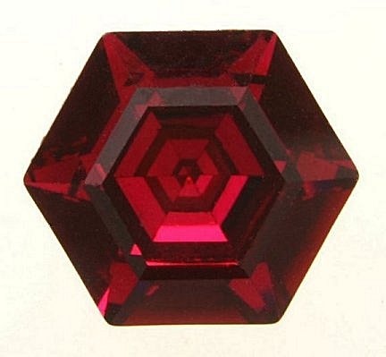 Swarovski Hexagon  #4730  10mm Ruby  6 dozen for