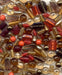 Mixed Glass Bead Assortment  Autumn colors  1 pound for