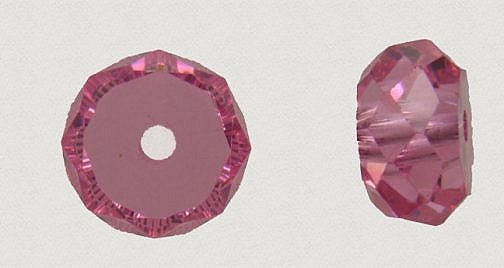 Cubic Zirconia bead  8mm Pink  30 pieces for