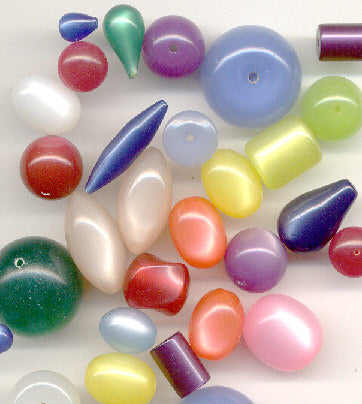 Vintage Lucite Bead Mixture Moonglow Assortment 3 pounds for 