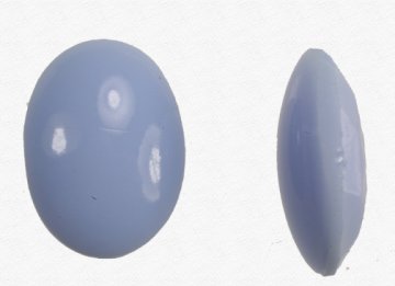 Glass Oval  18 x 13mm Opaque Light Blue  1 gross for
