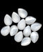Glass Pearshape  18 x 13mm White Moonstone  1 gross for