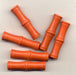 Wooden Tube Beads  60 x 16mm Orange  100 pieces for