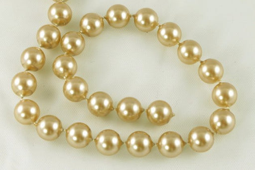 9.5mm Plastic Pearl Beads Molded-on-Thread 100 feet for