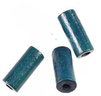 Wooden Tube Bead  18mm x 8mm Blue  1000 For
