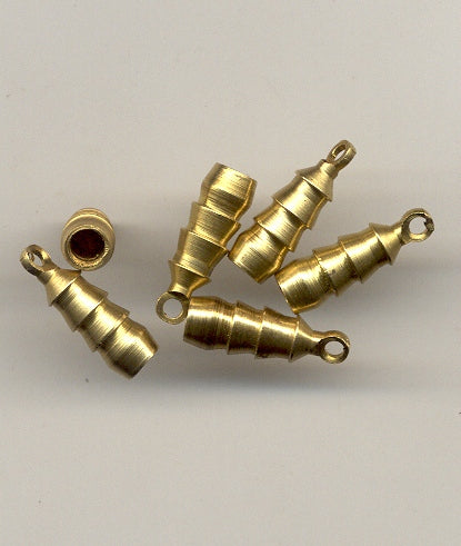 Turned Brass Drops  19mm x 6.25mm  1/2 gross for