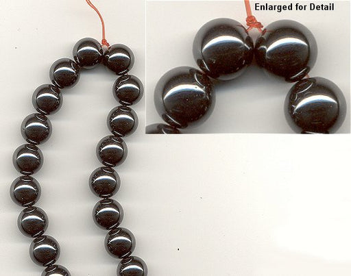 12mm Genuine Hematite Beads 3 strands for