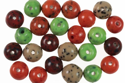 Beads  9mm  Assorted Colors  1 Pound For