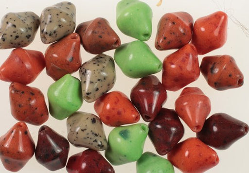Glass Beads  12 x 9mmAssorted Colors  1 Pound For