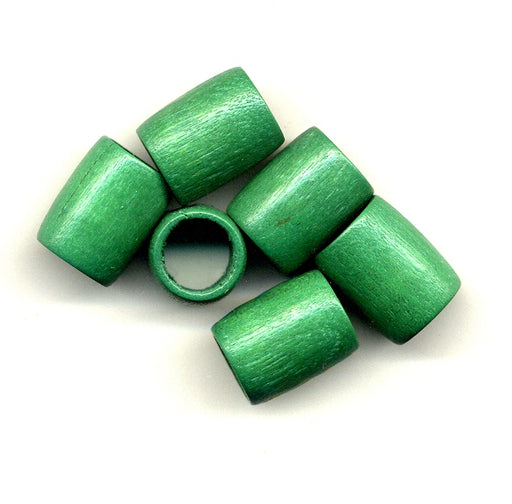 Wooden Barrel Beads 19 x 15mm 6 colors 100 pieces for