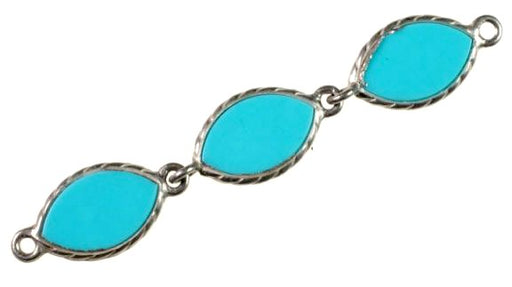 Three Station Drop  Turquoise  50 Pieces For