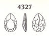 Swarovski ART #4327 Pearshapes  30 x 20mm Gemstone Colors  1 for
