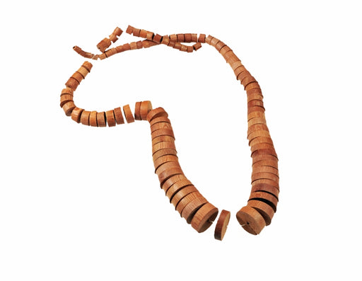 Graduated Palm Wood Necklace  10 For