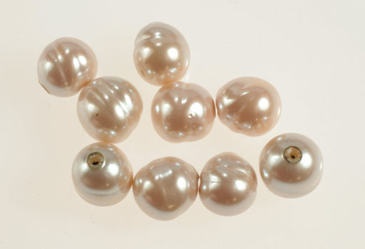 One Hole Glass Pearls   10mm~12mm size beads  200 For