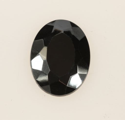 Faceted Glass Hematite  40mm x 30mm  12 Pieces For