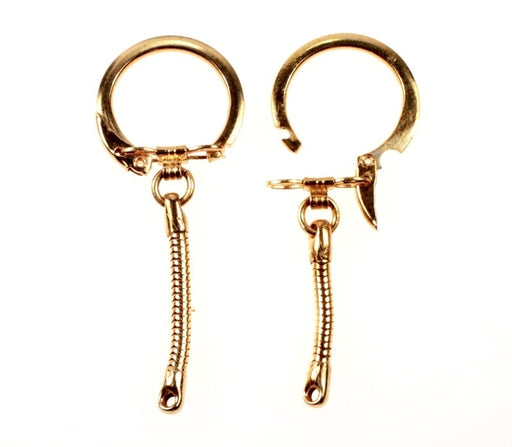 Vintage Key Ring  Gold Plated  50 For