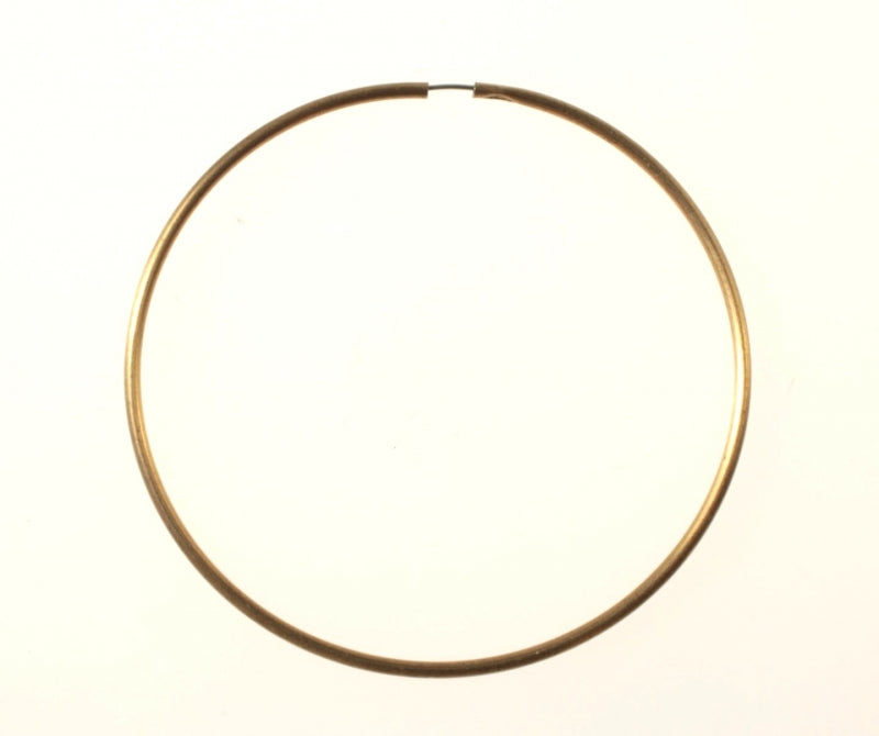 Endless Brass Hoop Earring  1 7/8 Inch Diameter(48mm)  1 Gross For