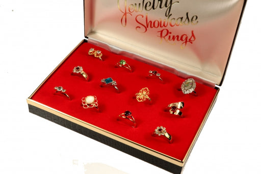 Fashion Ring Assortment  One Dozen  With Display Box  1 For