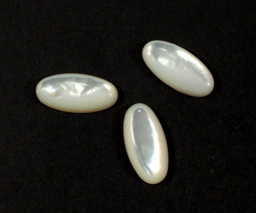 Mother Of Pearl Cabochon  14mm x 7mm  100 For
