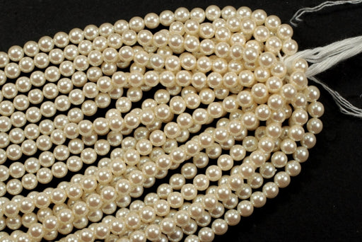 Plastic Pearl Beads   5mm  Ten 18 Inch Strands For