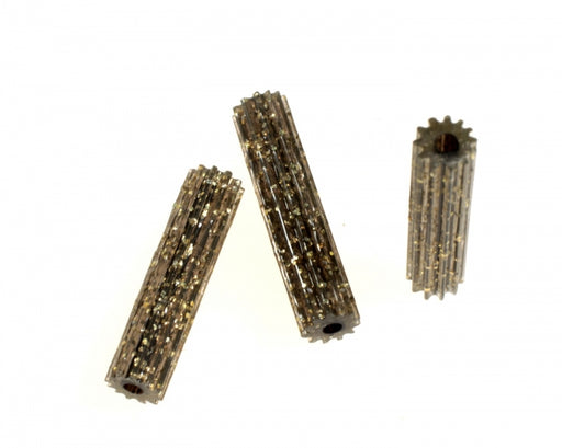 Glitter Bead  Available In Gold Or Silver Gliter  26mm x7mm  1 Pound For