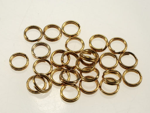 Split Ring  6mm Gold Or Nickel Plated  288 For