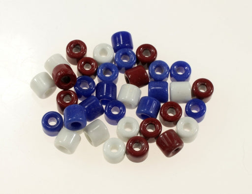 Glass Crow Beads  6mm x 6mm  1 Pound For