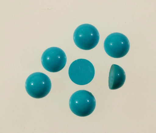 Turquoise Cabochons  Genuine reconstituted  5mm  100 For