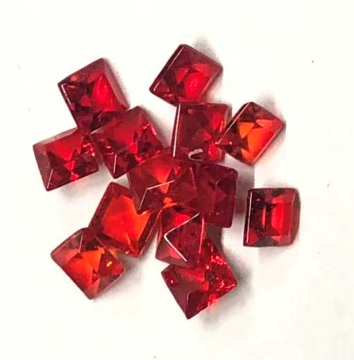 Glass TTC Squares  6mm  Gemstone Colors   3 gross for