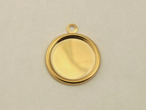 Gold Plated Setting  13mm  50 Pieces For