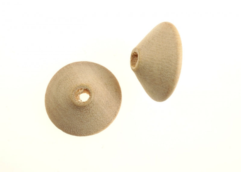 Wood Cone Bead  24mm x 10mm  1 Gross For