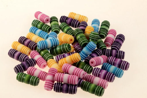 Plastic Bead Mix  22mm x 9mm  150 Beads For