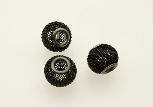Metal Wire Mesh Bead  14mm x 11.5mm  72 Pieces For