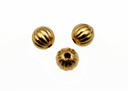 Gold Plated Brass Bread  8mm  1/2 Gross For 