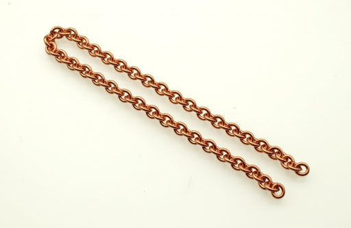 Cable Chain Copper Plated  8 1/ 2 inches  25 Pieces For