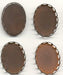 18 x 13mm Flat-Back Setting - Copper Coated Steel. .  2 gross for