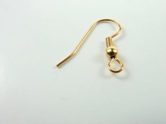 Fish Hook Ear Wire Plated  Two Colors Available  2 gross for