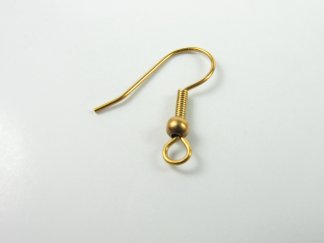 Fish Hook Ear Wire   Unplated Brass  7 gross for