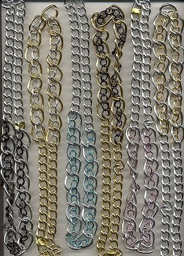 24 Inch Anodized Aluminum Chain Necklaces - Endless  2 dozen for