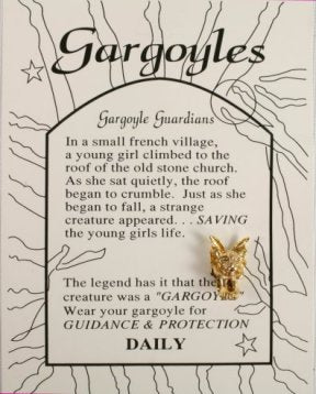 Gargoyle lapel pin   1 dozen for