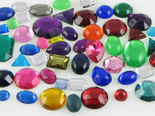 Mixed Acrylic Stones  2 pounds for