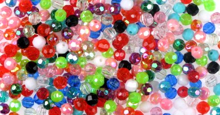 Plastic Bead Mix  5 pounds for